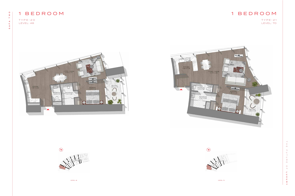 1 Bed Type 20 & 21